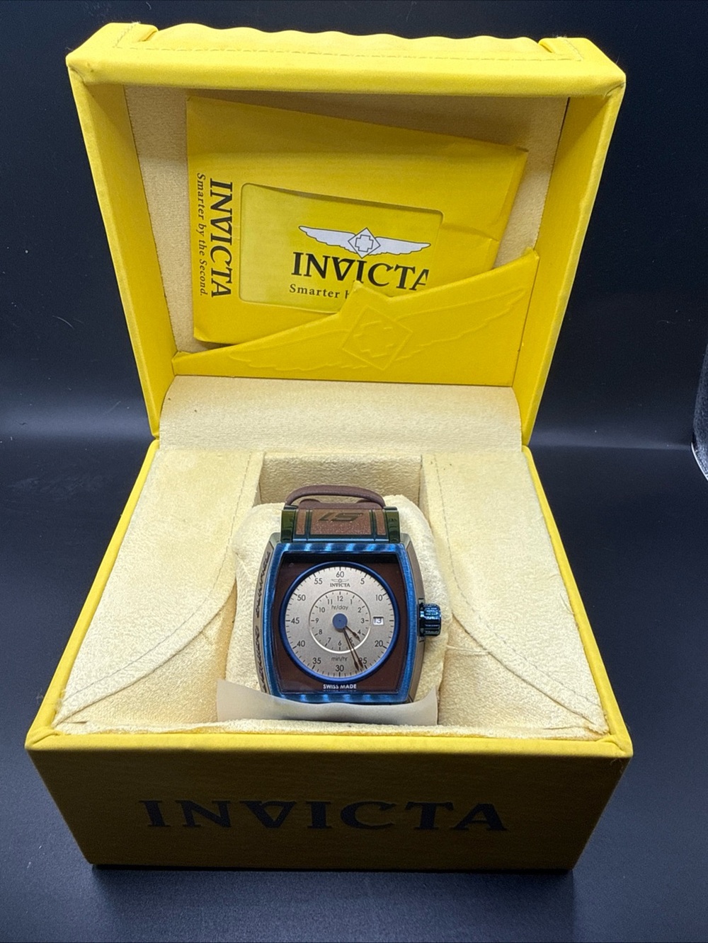 Invicta S1 Rally (Model 12596) 48mm stainless steel case, an enamel dial New Bat